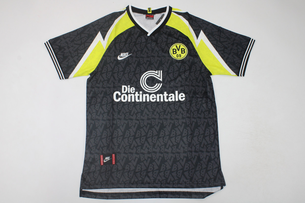 AAA Quality Dortmund 95/96 Away Black Soccer Jersey